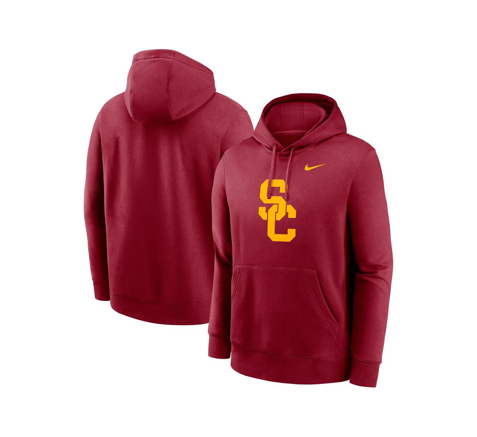 Nike Men's Crimson USC Trojans Primetime Evergreen Club Fleece Pullover Hoodie