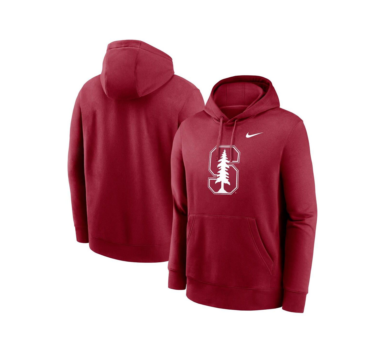 Мужское худи Nike Club Fleece Pullover с логотипом Stanford Cardinal