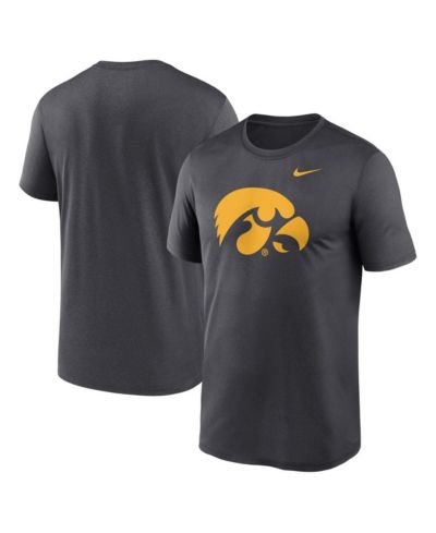 Футболка Nike Men's Anthracite Iowa Hawkeyes Primetime Legend Logo