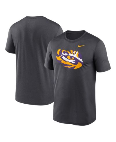 Мужская футболка Nike Anthracite LSU Tigers Primetime Legend Alternate Logo