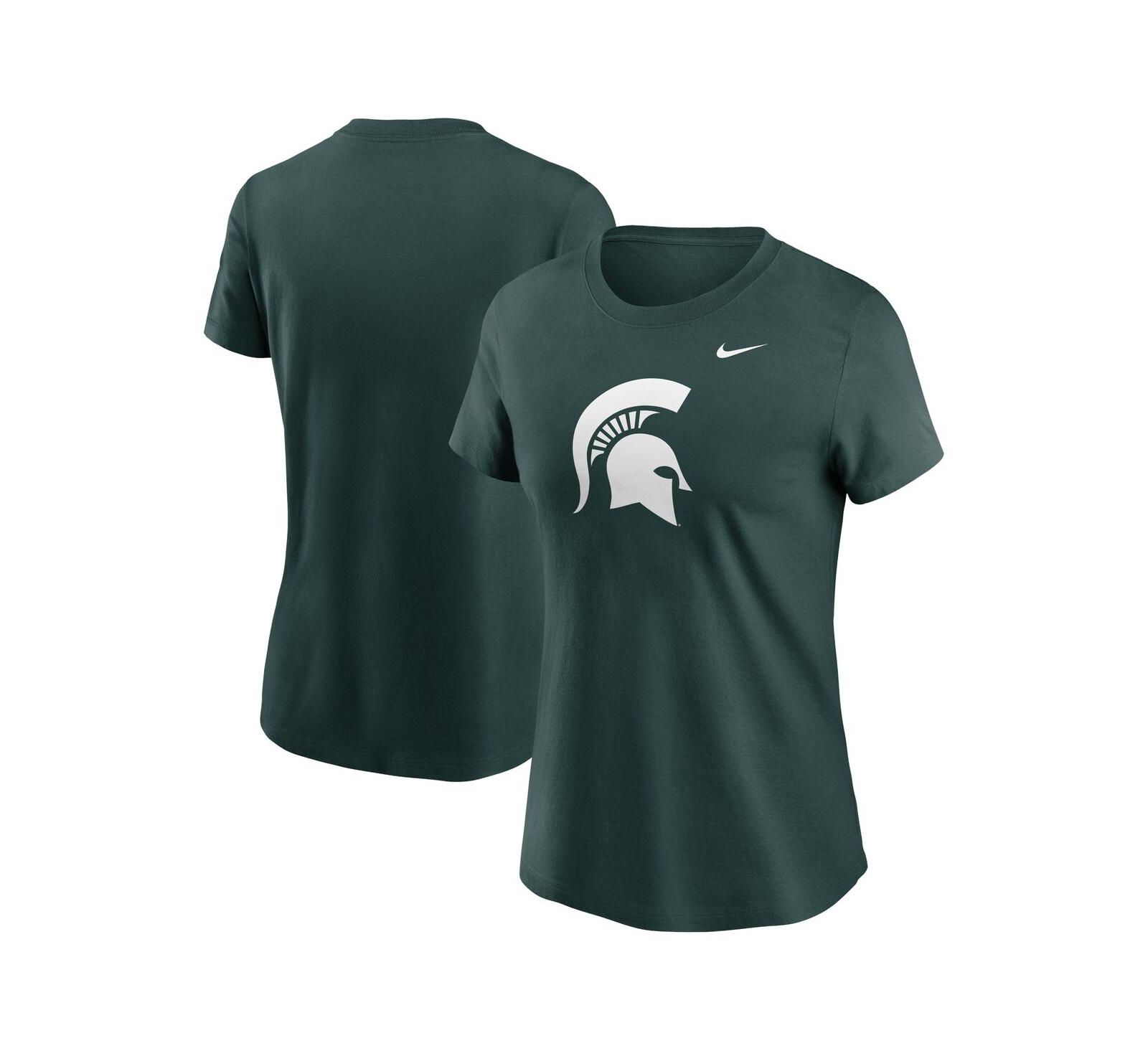 Nike Women's Green Michigan State Spartans Primetime Evergreen Logo T-Shirt