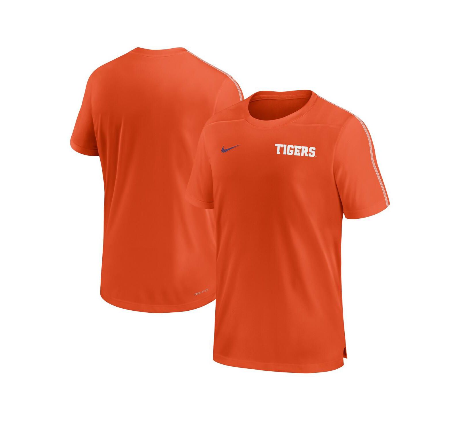 Футболка Nike Men's Clemson Tigers 2024 Sideline Coach Performance Мужская