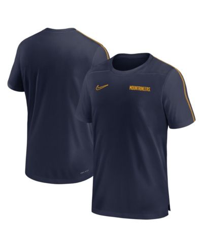 Футболка Nike Men's West Virginia Mountaineers 2024 Sideline Coach Performance