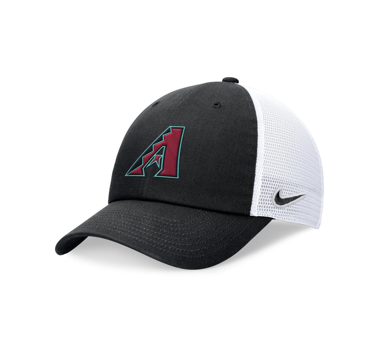 Nike Men's Black Arizona Diamondbacks Evergreen Club Trucker Adjustable Hat