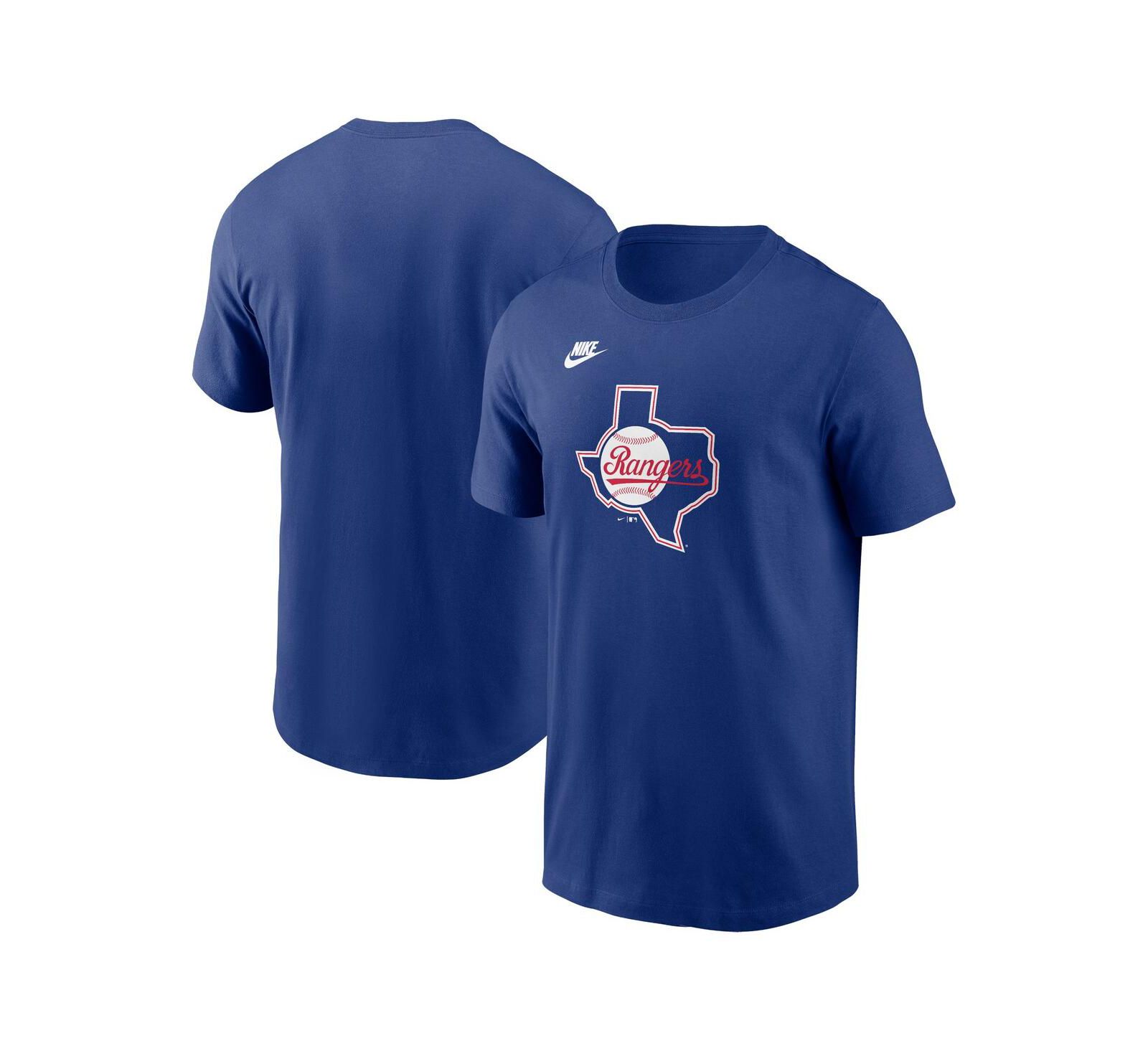 Nike Men's Royal Texas Rangers Cooperstown Collection Team Logo T-Shirt