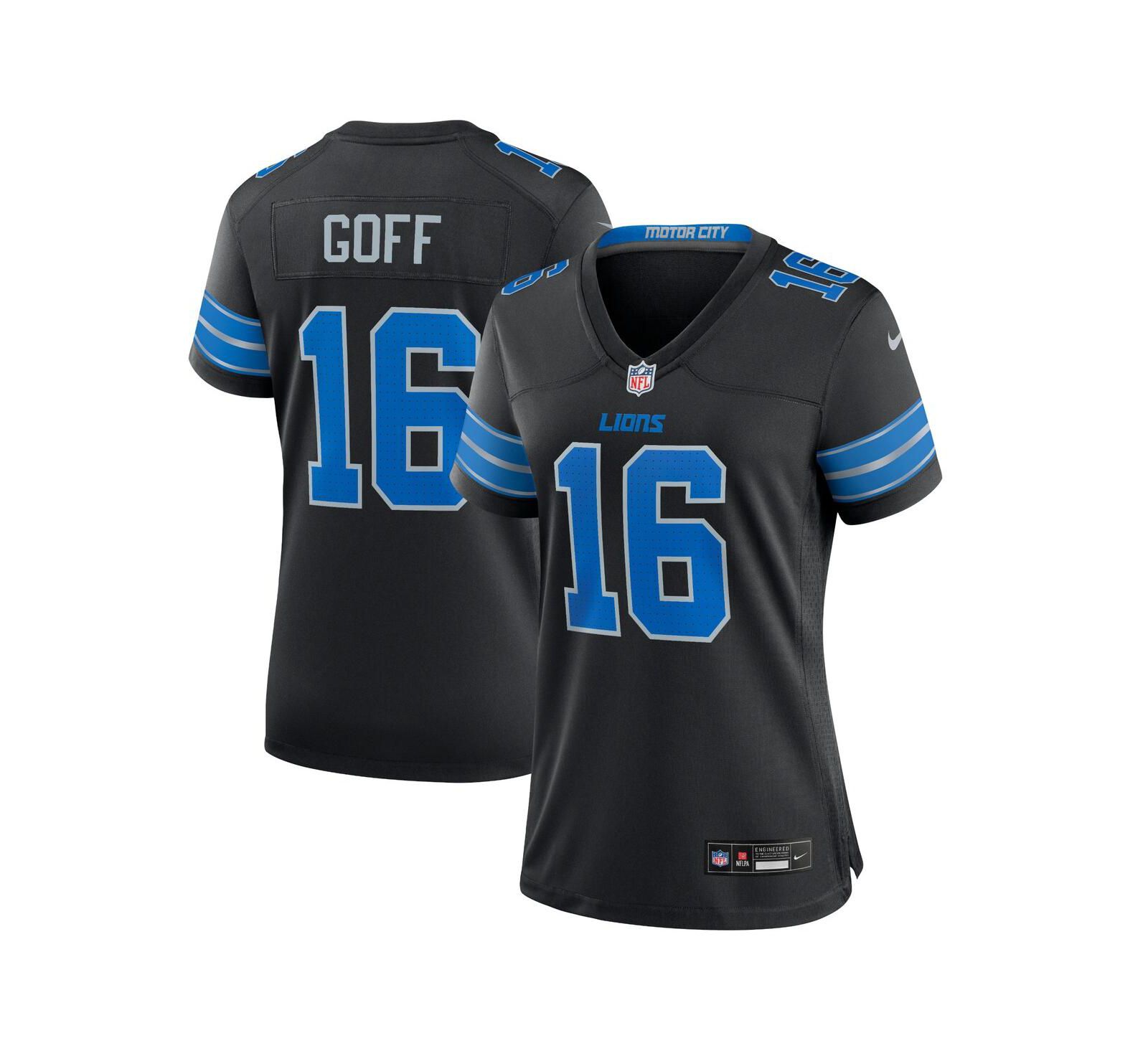 Nike Женская игровая джерси Jared Goff Detroit Lions 2nd Alternate