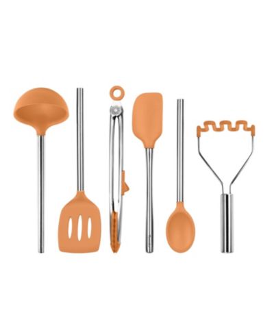 Tovolo Utensil 6-Pc. Silicone with Steel Handles Set