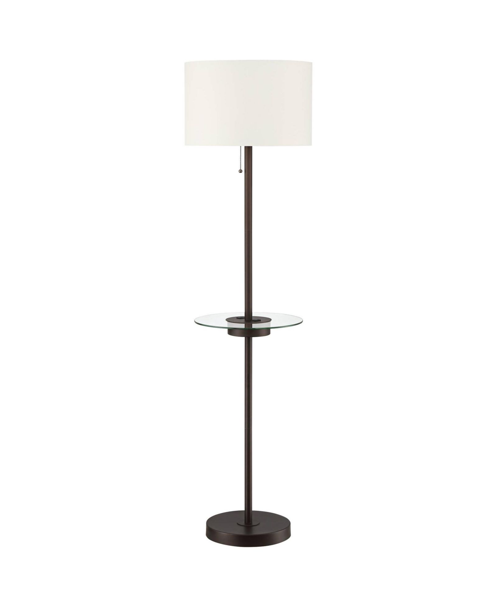 Напольный светильник 360 Lighting Caper Modern с подносом-столиком и USB/AC розеткой