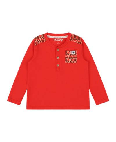 Детская рубашка Henley с длинным рукавом Mixed Up Clothing