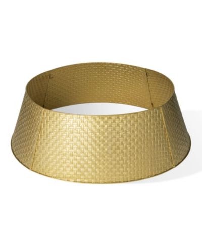 Glitzhome золотой металлический держатель для елки, 40.5 D