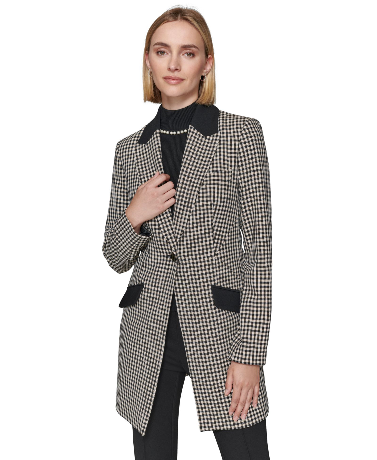 Женский блейзер KARL LAGERFELD PARIS Checkered One-Button