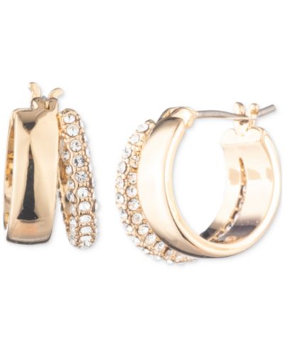 Lauren Ralph Lauren, серьги-кольца Pavé Split-Hoop, 0.9"