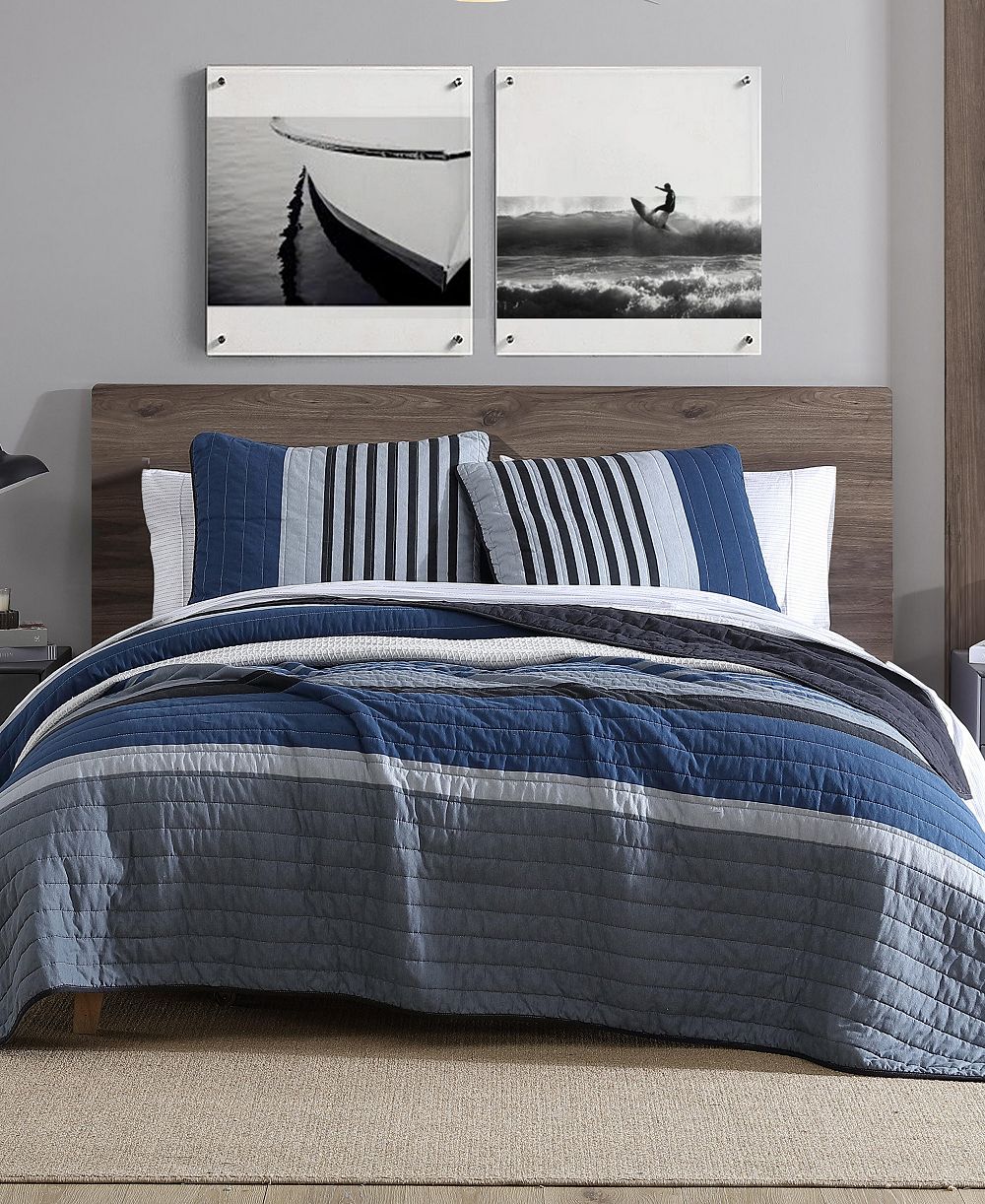Комплект из 3 стеганых покрывал Nautica Rendon Reversible, King