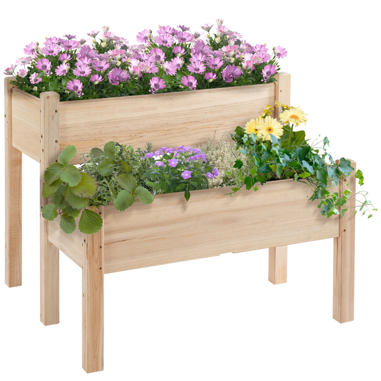 Spacious Double-Decker Garden Bed Maximize Space, Enhance Growth