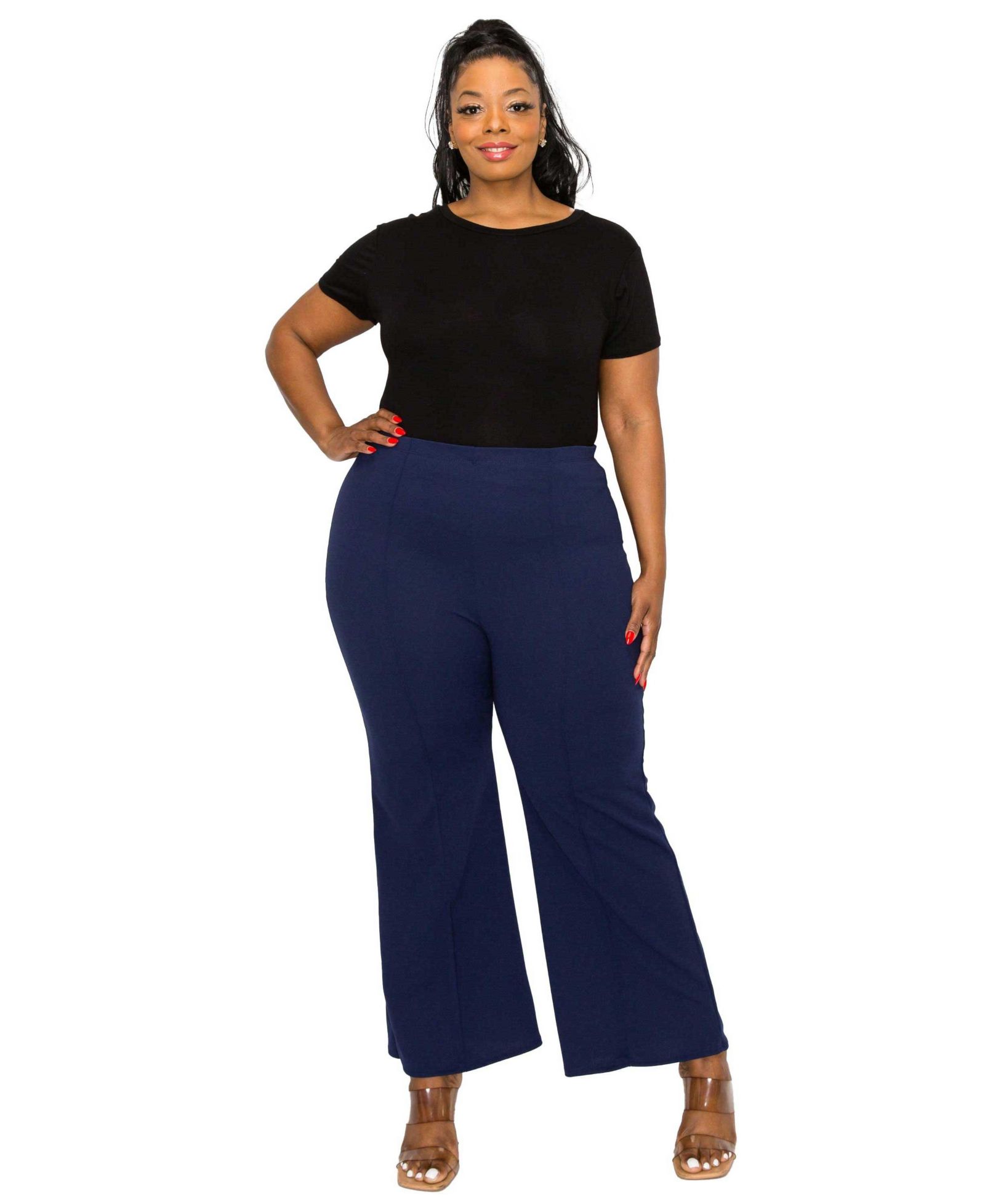 L I V D Plus Size брюки Blake Pintuck