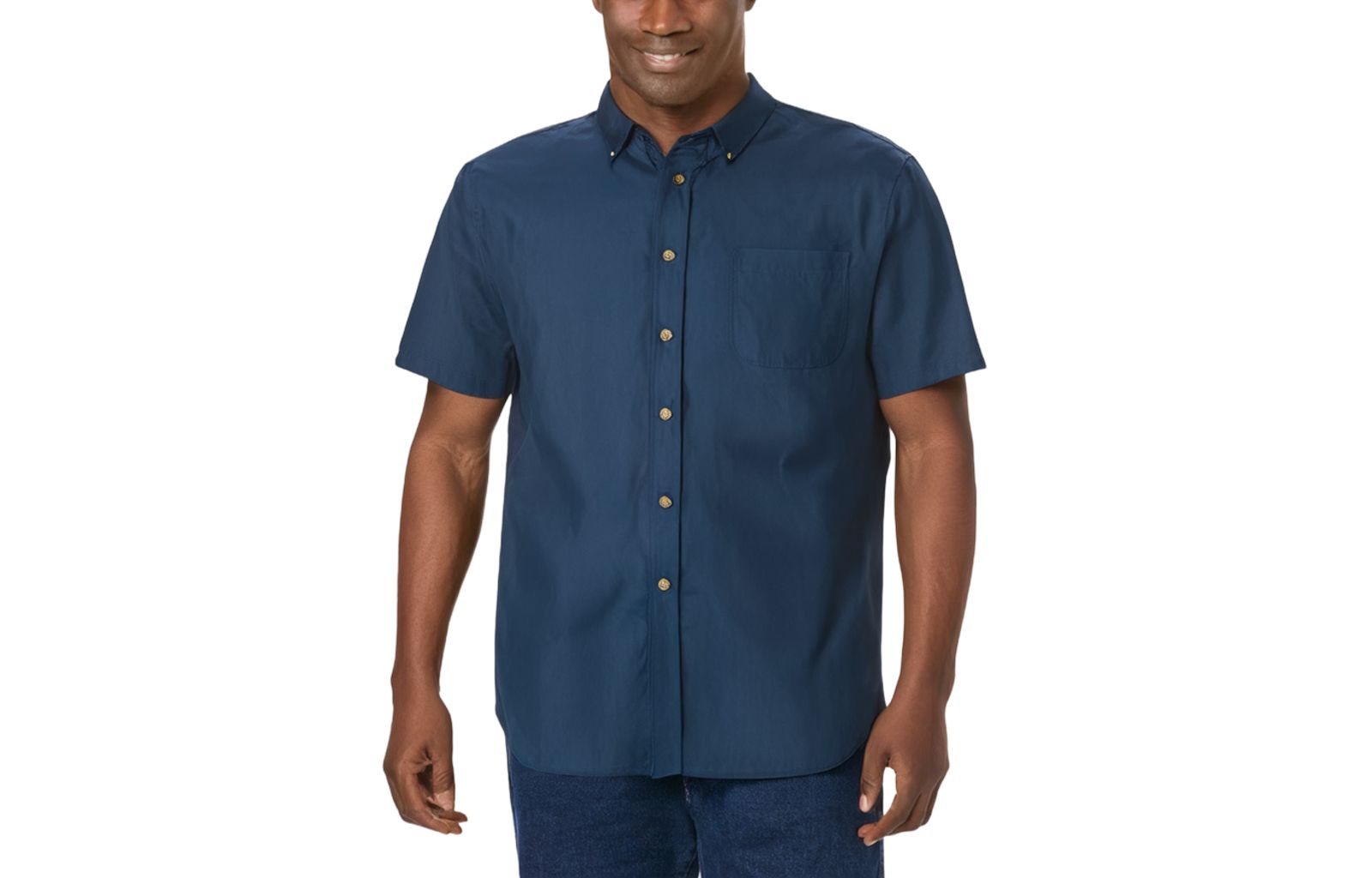 KingSize Men's Short Sleeve Wrinkle-Free Sport Shirt