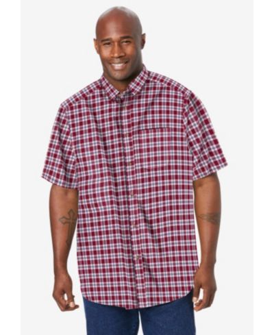 Rich burgundy check