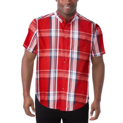 Brick red plaid