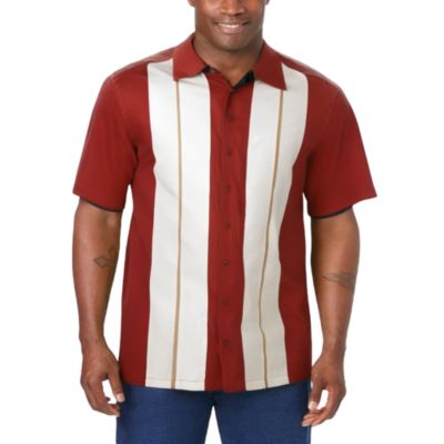 Рубашка KingSize Big & Tall Short-Sleeve Colorblock Rayon