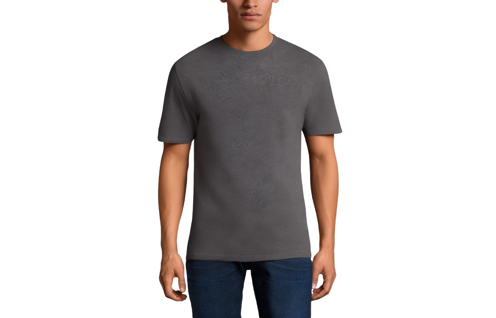 KingSize Men's Shrink-Less Lightweight Crewneck T-Shirt
