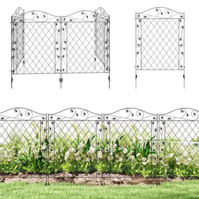 Садовое ограждение Outsunny Garden Border Edging Fencing 11.5' Round Vines Design, 4-Pack