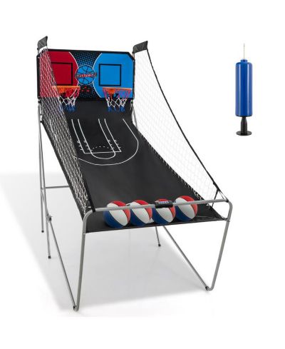 Slickblue Dual Shot Basketball Arcade Game with 8 Game Modes and 4 Balls
