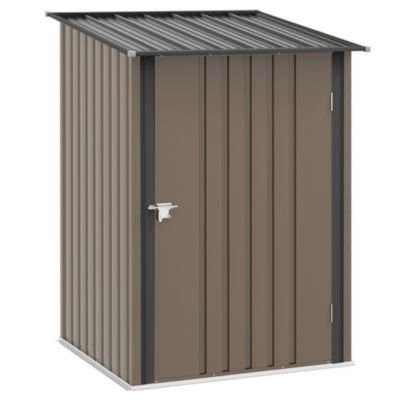 Металлический уличный шкаф для хранения Outsunny 3.3' x 3.4' с замком