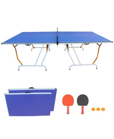 Streamdale Midsize Foldable Table Tennis Table with Paddles and Balls