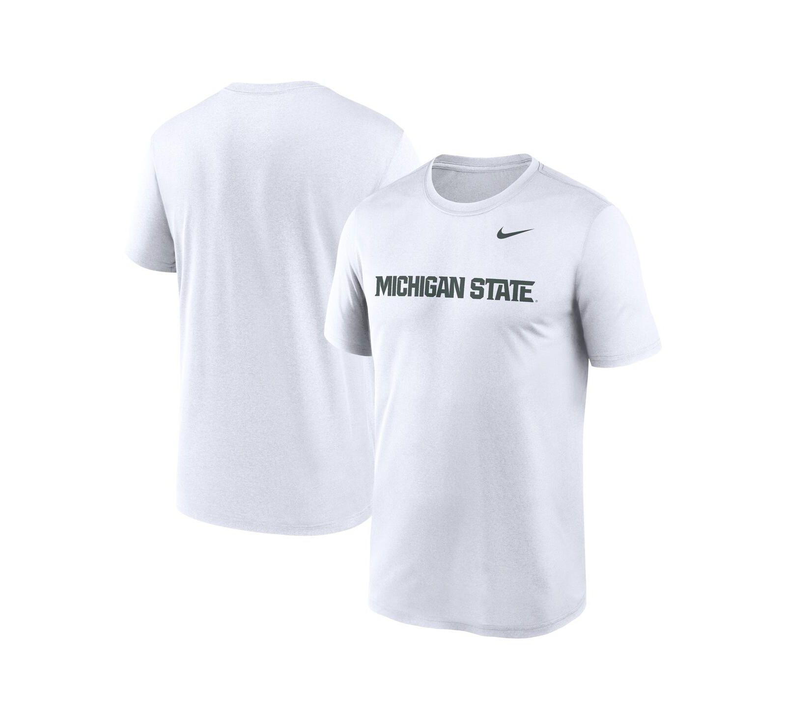 Мужская футболка Nike Michigan State Spartans Primetime Legend Wordmark белая