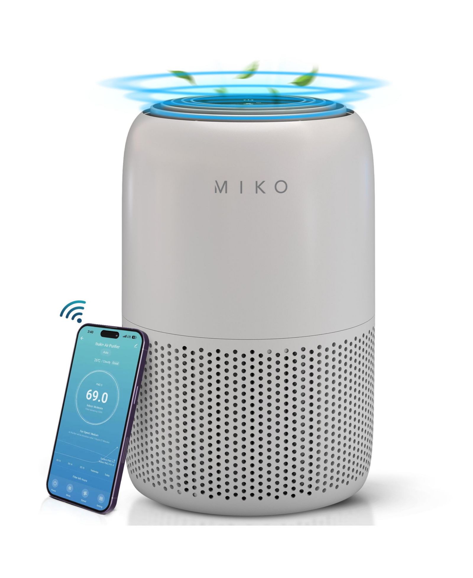 HEPA Smart Air Purifier up to 770 Sqft - App Controlled