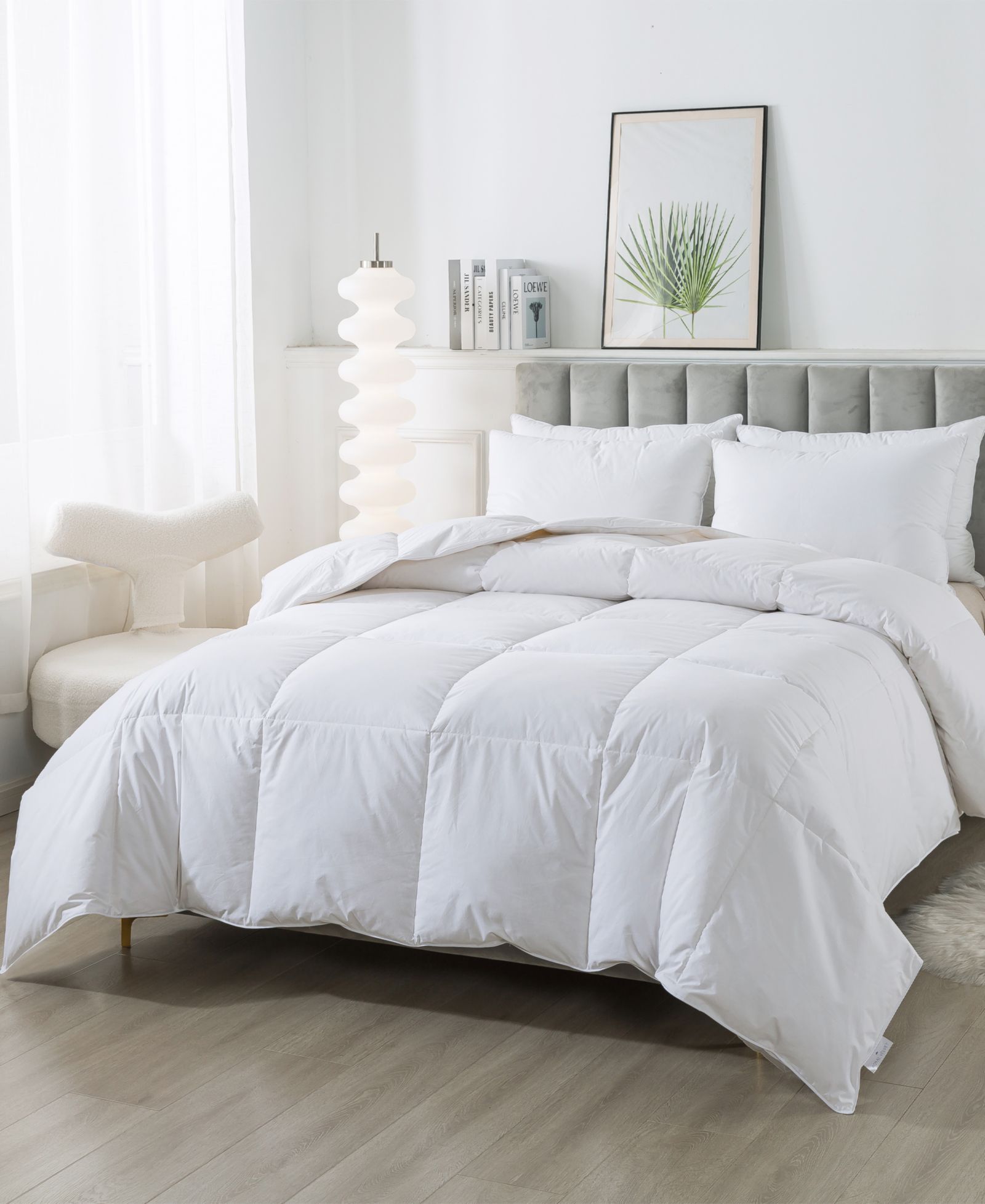 Royal Velvet All Seasons White Down Comforter, Full/Queen