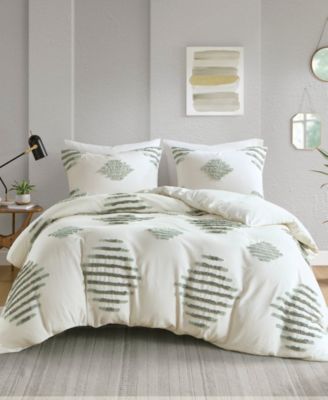 INK+IVY Tahli Tufted Chenille 3-Pc. Duvet Cover Set, King/California King