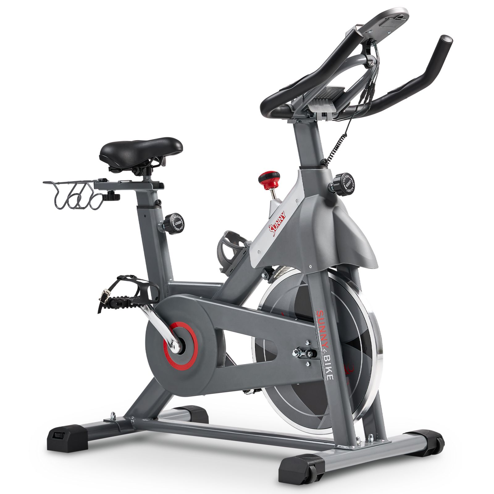 Умный велотренажер Sunny Health & Fitness с магнитным сопротивлением, Bluetooth и датчиком пульса