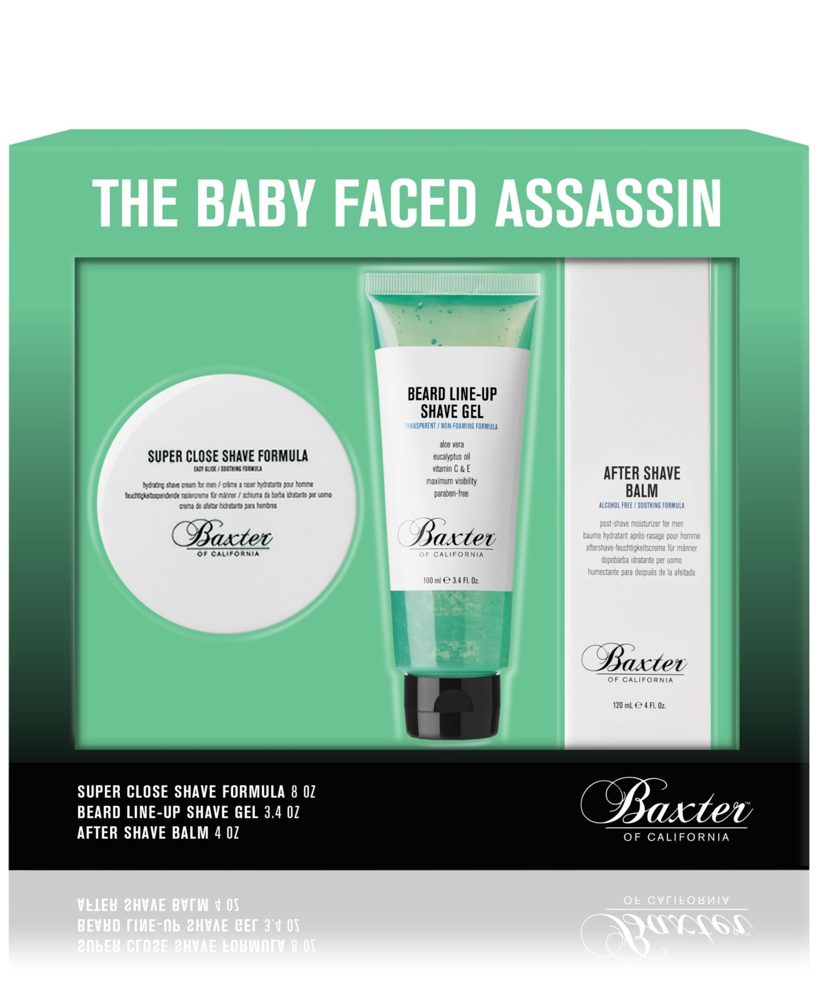 Baxter Of California The Baby Faced Assassin набор для бритья, 3 шт.