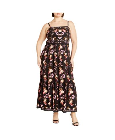 CITY CHIC Women's Molly Print Maxi Dress