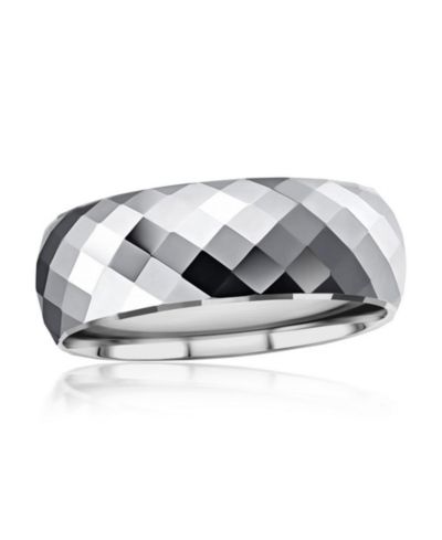 Кольцо Metallo High Polished Diamond-Cut Faceted Tungsten