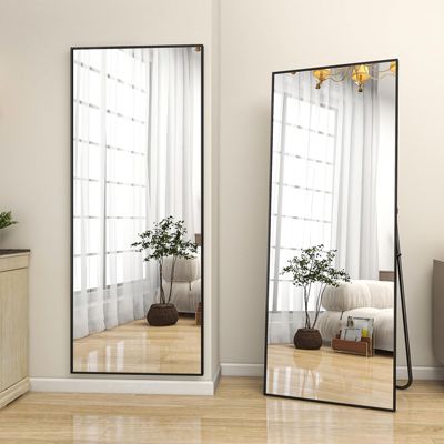HOMLUX Напольное зеркало прямоугольное 18"x58" черное