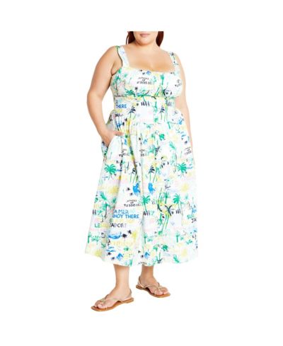 CITY CHIC Women's Almay Midi Dress