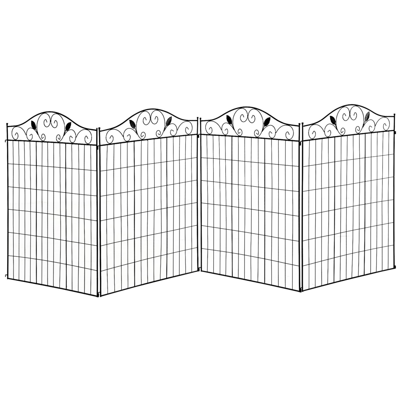 Elegant Vine Pattern Yard Fencing for Path Edging and Flower Borders