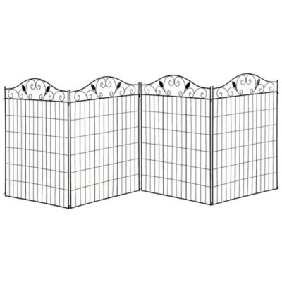 Elegant Vine Pattern Yard Fencing for Path Edging and Flower Borders
