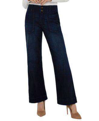 Женские широкие джинсы Liverpool Los Angeles Patch Pocket Wide-Leg