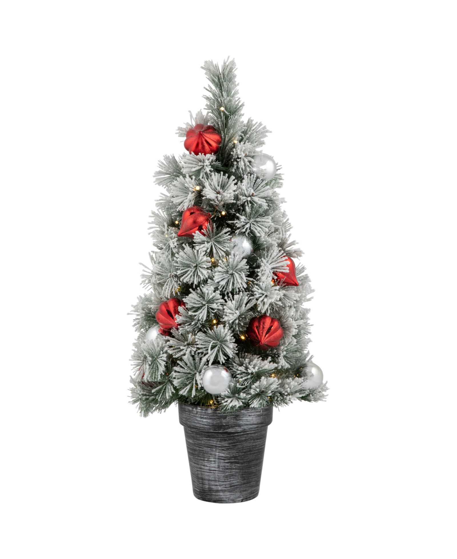 Искусственная елка Northlight Snowy Bristle Pine с подсветкой 3'