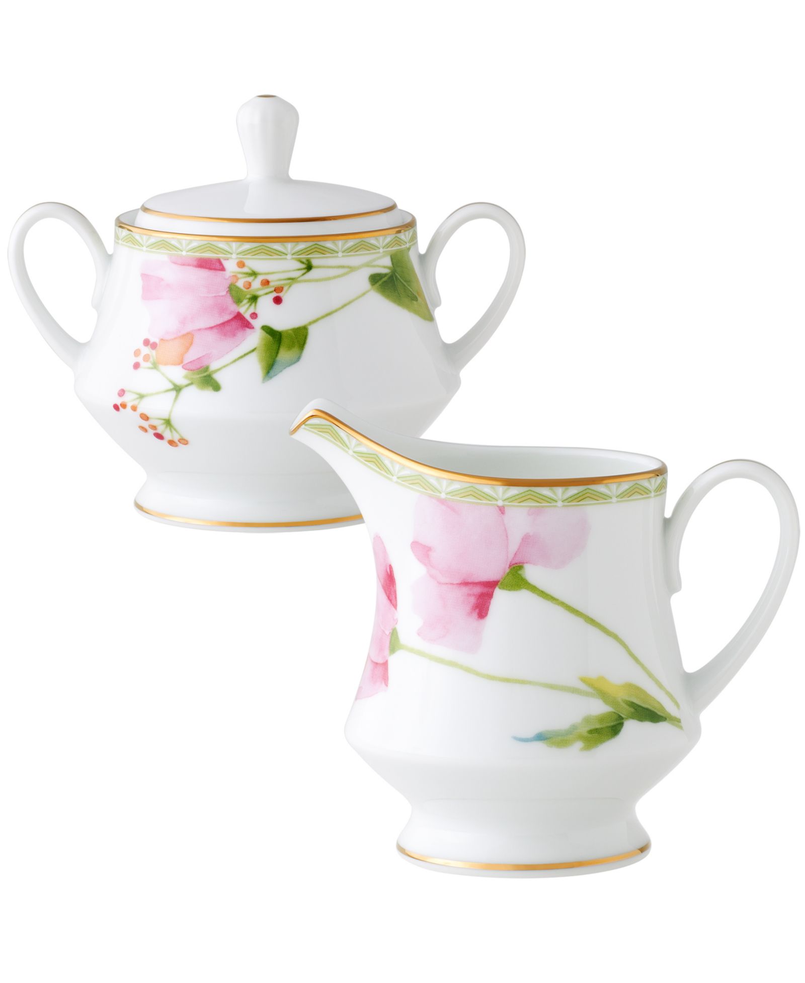 Noritake Poppy Place Sugar & Creamer Set