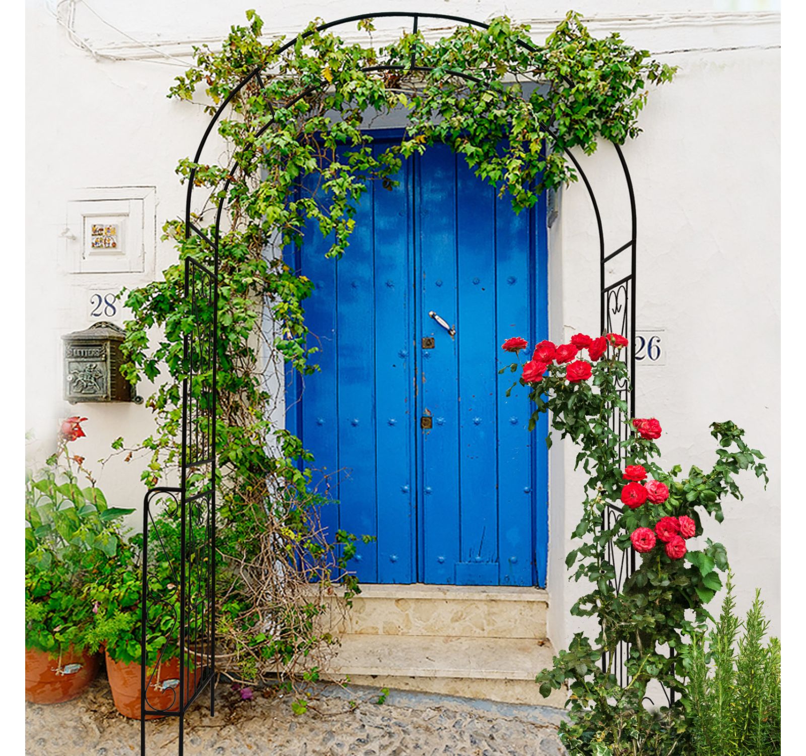 Streamdale Furniture Streamdale Support Climbing Plants with Metal Garden Arch