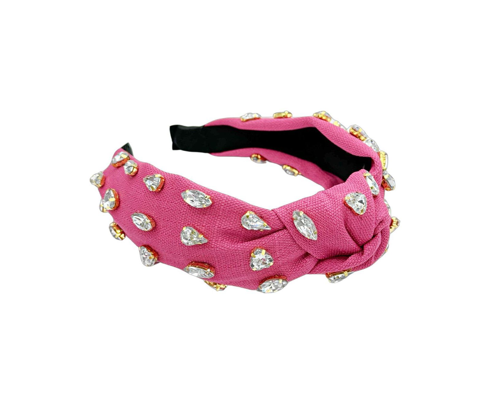 Women s Traditional Woven Headband - Hot Pink Gem