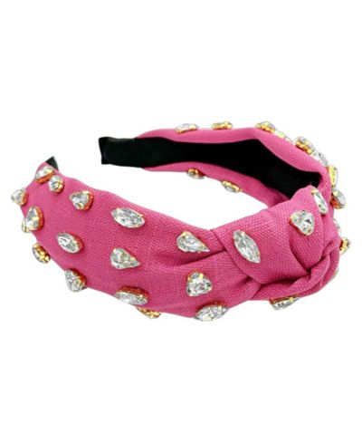 Women s Traditional Woven Headband - Hot Pink Gem