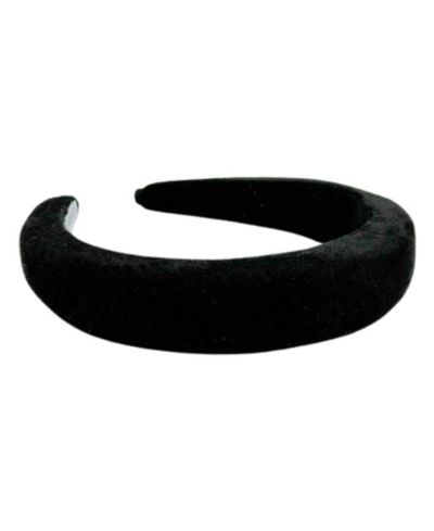 Женская классическая объемная повязка на голову - Black