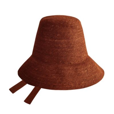 Brunna.co соломенная шляпка Meg Jute в цвете Burnt Sienna