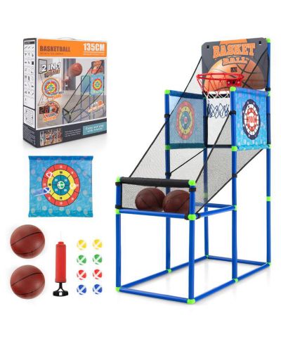 Slickblue Kids Basketball Arcade Game with Electronic Scoreboard and Sound Effect