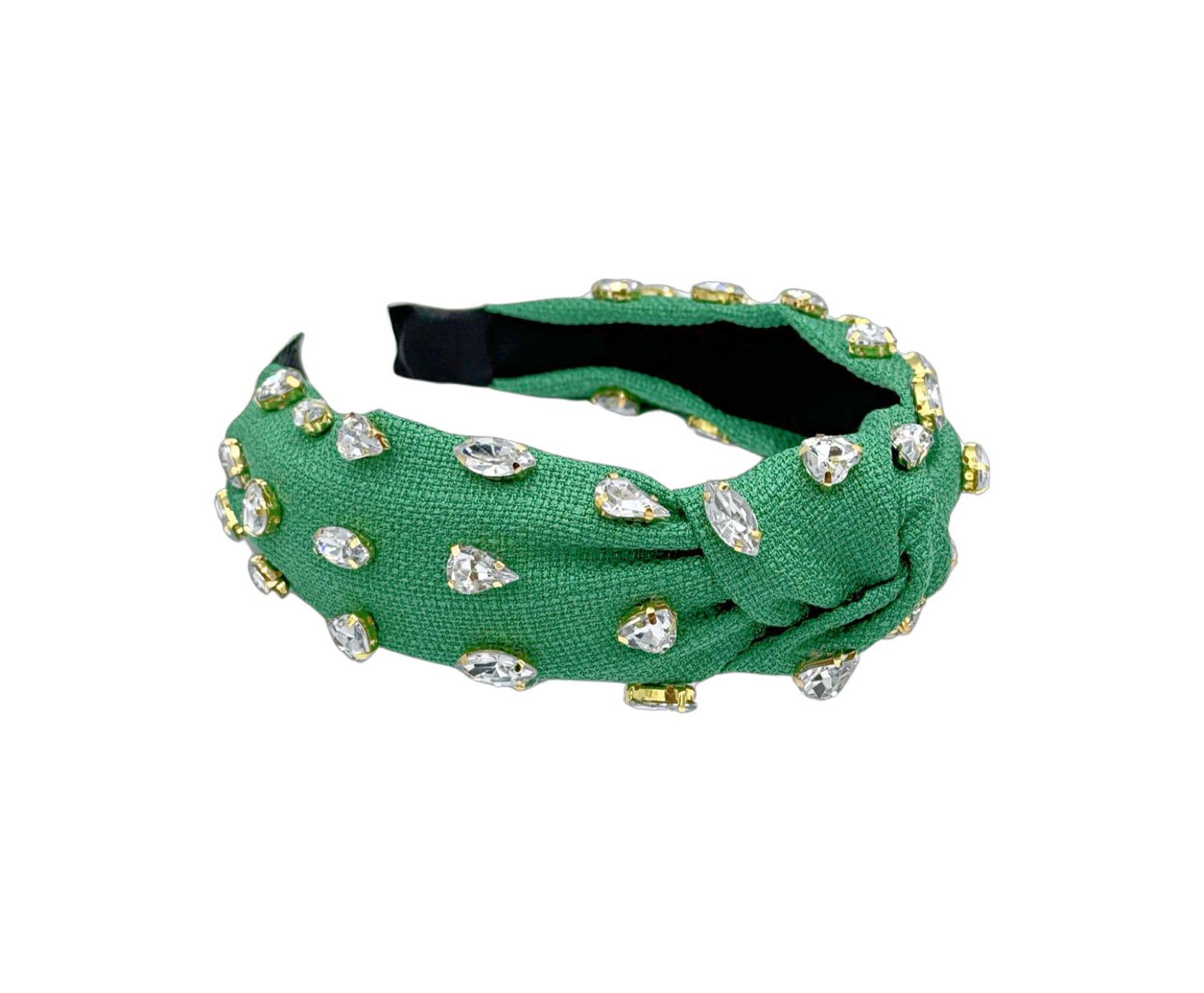 Women s Traditional Woven Headband - Green Gem